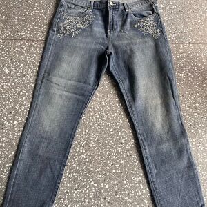 Gap Embroidered Blue Jeans